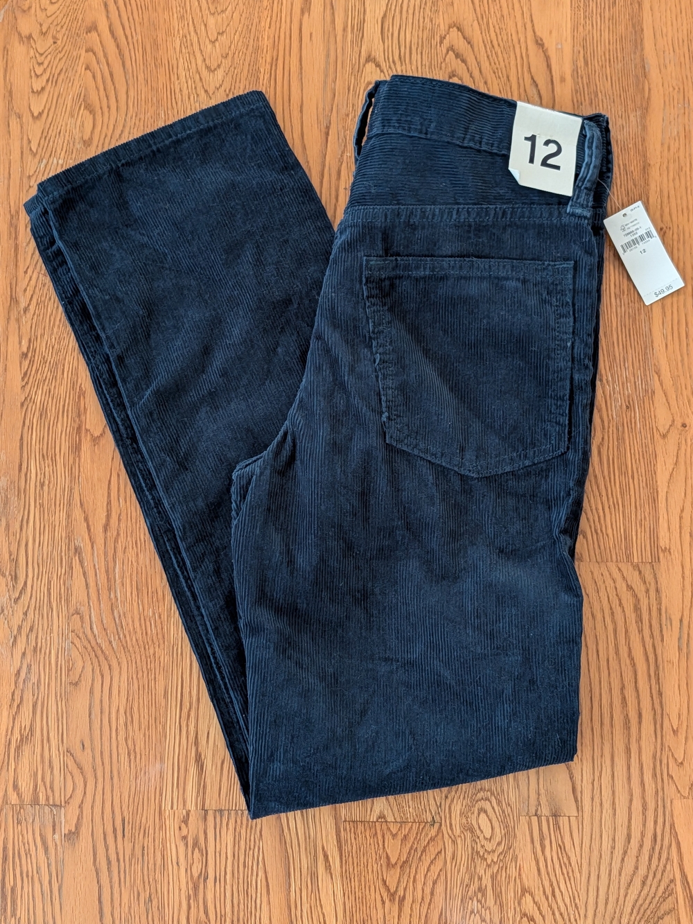 Gap Kids Boys Navy Blue 90s Straight Corduroy Pants
